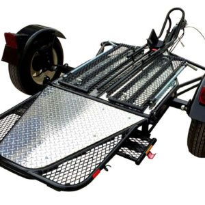 ALPHA SPORT SINGLE RIDE-UP FOLDING MOTORCYCLE TRAILER