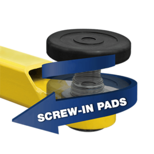 BENDPAK 2-POST TELESCOPING SCREW PAD / 60MM PIN / INCL. POLYURETHANE TUF-PAD / SET OF 4