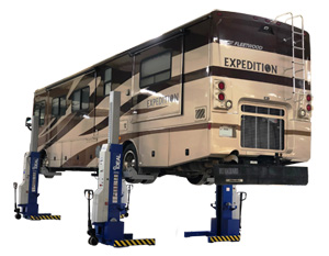 IDEAL MSC-18K-X-472 MOBILE COLUMN LIFT, FOUR COLUMN SET, 72,000 LBS. ALI CERTIFIED